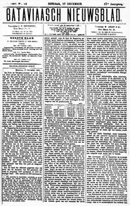 NEDERLANDSCH INDIË. Batavia, 17 December 1901. in Bataviaasch nieuwsblad