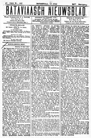 NEDERLANDSCH INDIË. Batavia, 13 Juli 1905. in Bataviaasch nieuwsblad
