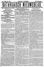 NEDERLANDSCH INDIË. Batavia, 5 October 1903. in Bataviaasch nieuwsblad