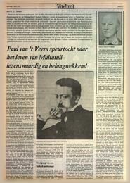 PAUL VAN 'T VEER in Nederlands dagblad : gereformeerd gezinsblad / hoofdred. P. Jongeling ... [et al.]