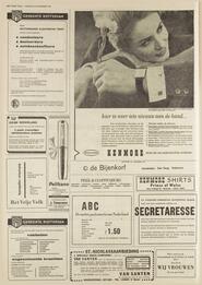 Advertentie in Het vrĳe volk : democratisch-socialistisch dagblad