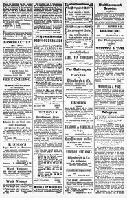 Advertentie in De Oostpost : letterkundig, wetenschappelĳk en commercieel nieuws- en advertentieblad