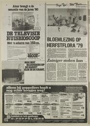 BLOEMLEZING OP HERFSTFLORA '79 in Het vrĳe volk : democratisch-socialistisch dagblad