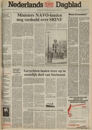 Ministers NAVO-landen nog verdeeld over SRINF in Nederlands dagblad : gereformeerd gezinsblad / hoofdred. P. Jongeling ... [et al.]