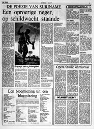DE POËZIE VAN SURINAME Een oproerige neger, op schildwacht staande in De tĳd : dagblad voor Nederland