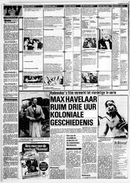 Rademaker's film verwerkt tot vierdelige tv-serie MAX HAVELAAR RUIM DRIE UUR KOLONIALE GESCHIEDENIS in De Telegraaf