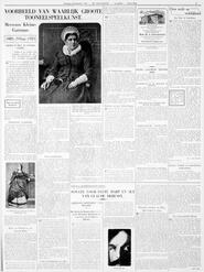 VOORBEELD VAN WAARLIJK GROOTE TOONEELSPEELKUNST. Mevrouw Kleine-Gartman 1885-29 Sept.-1935 GROOT IN HET KLASSIEKE GENRE. Haar sterfdag herdacht in De Telegraaf