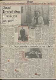 P.A. Daum, journalist en romancier van tempo doeloe in De Telegraaf