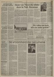 Prof J. Kamphuis op G WG-avondcollege: Stem van Nietzsche klinkt door in Ned. literatuur in Nederlands dagblad : gereformeerd gezinsblad / hoofdred. P. Jongeling ... [et al.]