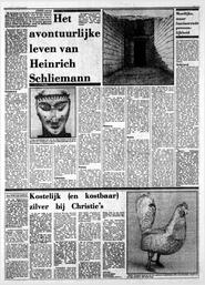 Het avontuurlijke leven van Heinrich Schliemann Moeilijke, maar fascinerende persoonlijkheid door Ed Wingen in De Telegraaf