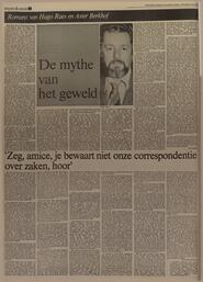 'Zeg, amice, je bewaart niet onze correspondentie over zaken, hoor' in Leeuwarder courant : hoofdblad van Friesland