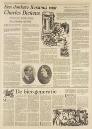 Drie stations in Het vrĳe volk : democratisch-socialistisch dagblad
