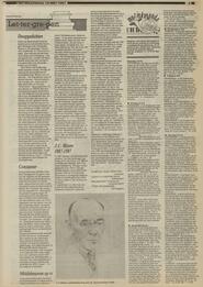 J.C. Bloem 1887-1987 in Nederlands dagblad : gereformeerd gezinsblad / hoofdred. P. Jongeling ... [et al.]