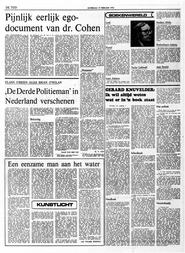 Niet politiek in De tĳd : dagblad voor Nederland