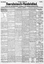 Nederlandsch Indië. SOERABAIA, 17 MAART 1897. Sluiting der Mails te Soerabaia. in Soerabaijasch handelsblad
