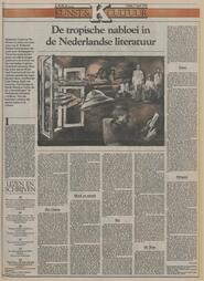 De tropische nabloei in de Nederlandse literatuur in De Volkskrant