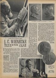 J.C. WIENECKE ZEVENTIG JAAR 24 MAART 1872 24 MAART 1942 in Panorama : geïllustreerd weekblad in koperdiepdruk
