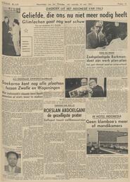 DAGBOEK UIT HET INDONESIË VAN 1963 Gelief de, die ons nu niet meer nodig heeft Glimlachen gaat nog wat schuw in Nieuwsblad van het Noorden