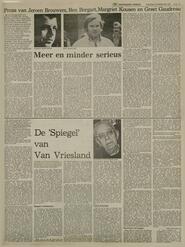 De 'Spiegel' van Van Vriesland in Leeuwarder courant : hoofdblad van Friesland