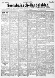 Uit de mail Amsterdam 4 Mei 1894. in Soerabaijasch handelsblad