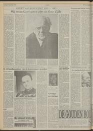 GEERT VAN OORSCHOT 1909 — 1987 Wij vrezen Geerts toorn zelfs van Gene Zijde in NRC Handelsblad