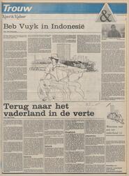 Kunst & Kultuur Beb Vuyk in Indonesië door Rob Schouten in Trouw