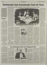 Door Rob Hirdes De verborgen lach van 'Paspoort Piet' in Het vrĳe volk : democratisch-socialistisch dagblad