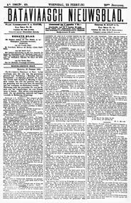 NEDERLANDSCH INDIË. Batavia, 22 Februari 1905. in Bataviaasch nieuwsblad
