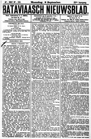 NEDERLANDSCH INDIË. Batavia, 9 September 1907. in Bataviaasch nieuwsblad