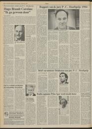 Rapport van de jury P.C. Hooftprijs 1984 in NRC Handelsblad