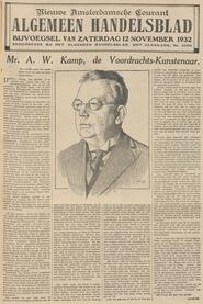 Mr. A. W. Kamp, de Voordrachts-Kunstenaar. in Algemeen Handelsblad