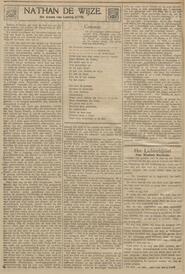 NATHAN DE WIJZE. Het drama van Lessing (1779). in De tribune : soc. dem. weekblad