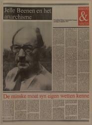 Jelle Beenen en het anarchisme Wekelijkse bijlage Leeuwarder Courant sneon & snein in Leeuwarder courant : hoofdblad van Friesland