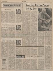 Dichter Bertus Aafjes zestig jaar in Limburgsch dagblad