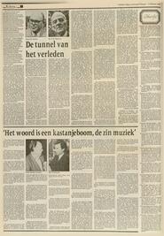 'Het woord is een kastanjeboom, de zin muziek' in Leeuwarder courant : hoofdblad van Friesland