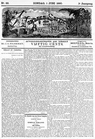 Gekeuvel uit Amsterdam. (Part. Cor. van de Zondags-editie van het Bat. Handelsblad.) AMSTERDAM, 24 April 1890. I. in Bataviaasch handelsblad