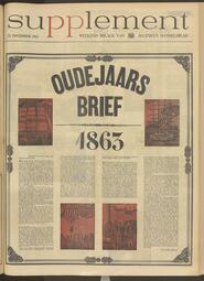 OUDEJAARS BRIEF 1863 in Algemeen Handelsblad