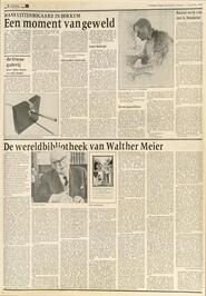 De wereldbibliotheek van Walther Meier in Leeuwarder courant : hoofdblad van Friesland