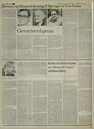 Romans van Elisabeth Keesing, F. Springer en Tom Pauka Gevarieerd proza in Leeuwarder courant : hoofdblad van Friesland