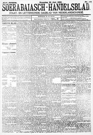 Nederlandsch-Indië. SOERABAJA, 20 Juni 1906. Sluiting der Mails te Soerabia. in Soerabaijasch handelsblad