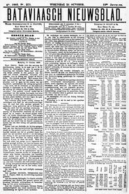 NEDERLANDSCH INDIË. Batavia, 21 October 1903. in Bataviaasch nieuwsblad