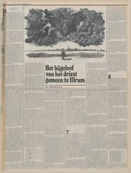 Het bijgeloof van het driest gemeen te Ulrum door Willem Ellenbroek in De Volkskrant