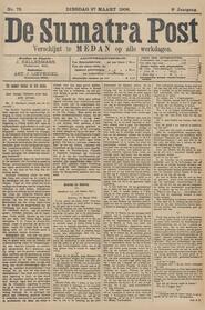 Brieven uit Batavia. 100.000 (Geschreven voor „De Sumatra Post”.) Batavia, 21 Maart 1906. in De Sumatra post