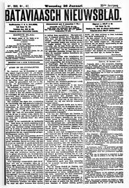 NEDERLANDSCH INDIË. Batavia, 26 Januari 1910. in Bataviaasch nieuwsblad