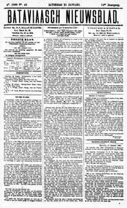 NEDERLANDSCH INDIË. Batavia, 21 Januari 1899. in Bataviaasch nieuwsblad
