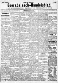 Nederlandsch Indië Soerabaia 26 April 1895. in Soerabaijasch handelsblad
