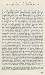 E. J. POTGIETER  EEN POGING TOT EERHERSTEL in Groot Nederland : letterkundig maandschrift voor den Nederlandschen stam