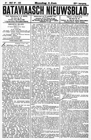 NEDERLANDSCH INDIE. Batavia, 3 Juni 1907. in Bataviaasch nieuwsblad