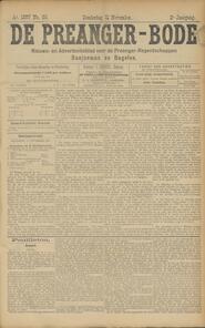 Nederlandsch-Indië. BANDOENG, 11 NOVEMBER 1897. Programma van de Muziekuitvoering in De Preanger-bode