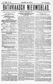 NEDERLANDSCH INDIE Batavia, 22 Maart 1897. in Bataviaasch nieuwsblad